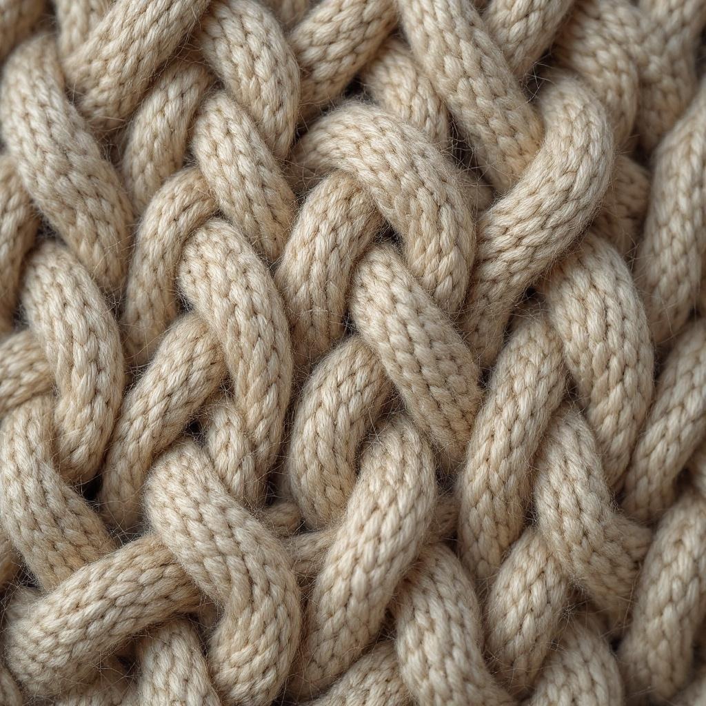 knitted wool stitch (macro)