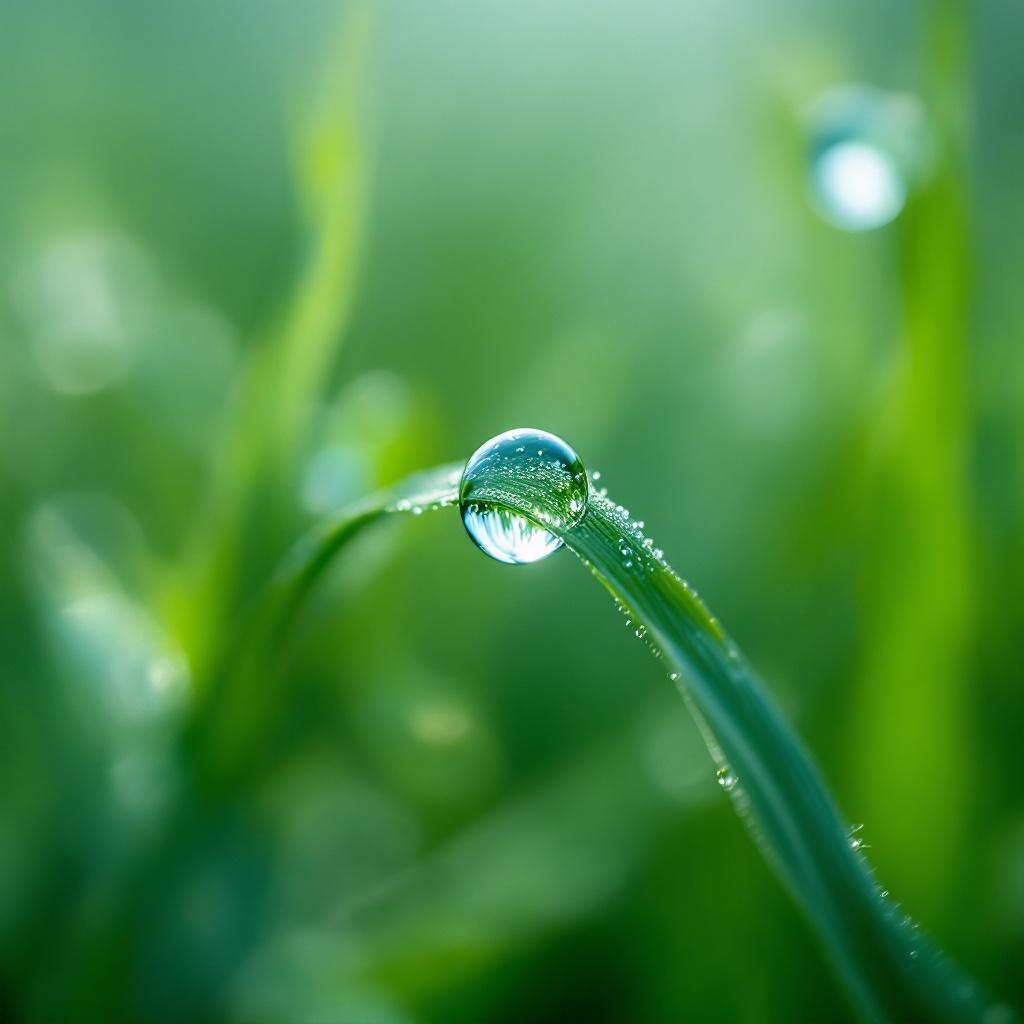 dew on grass (macro)