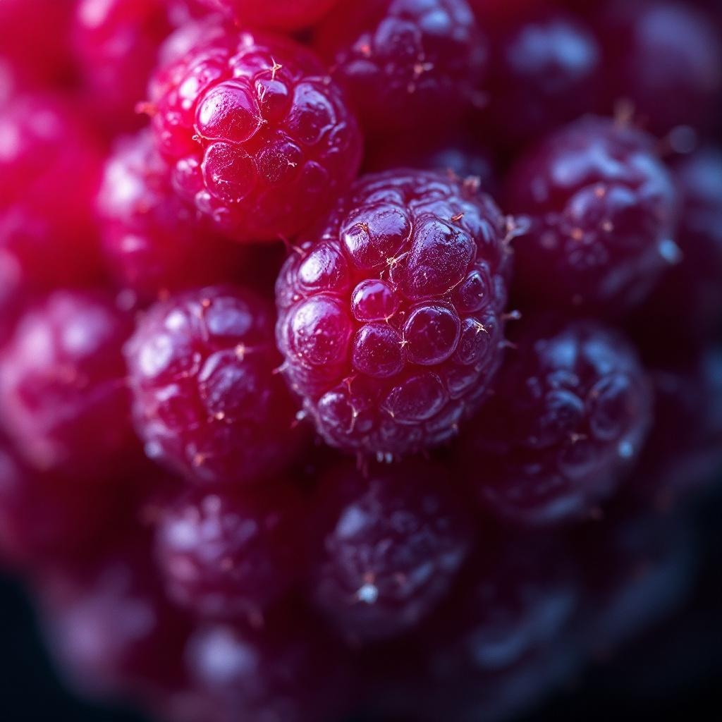raspberry surface (macro)