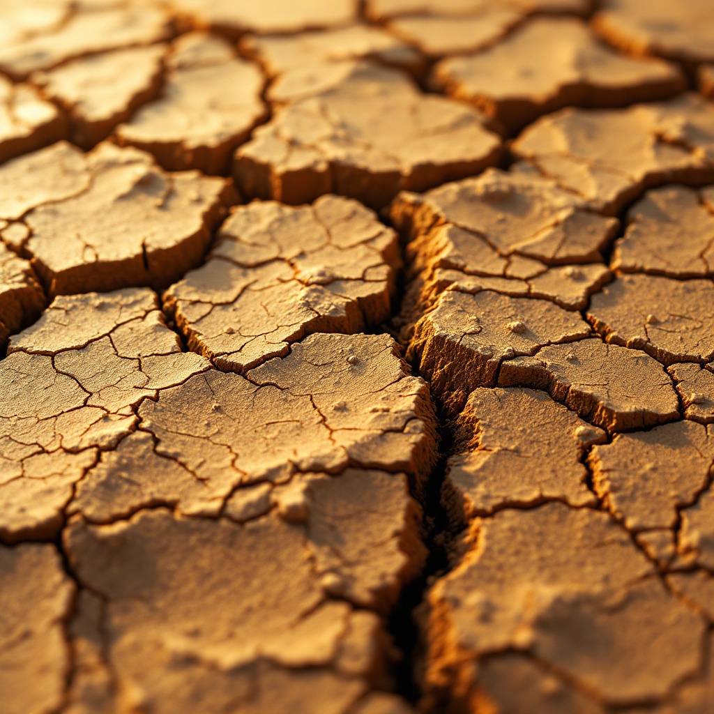 cracked dry earth