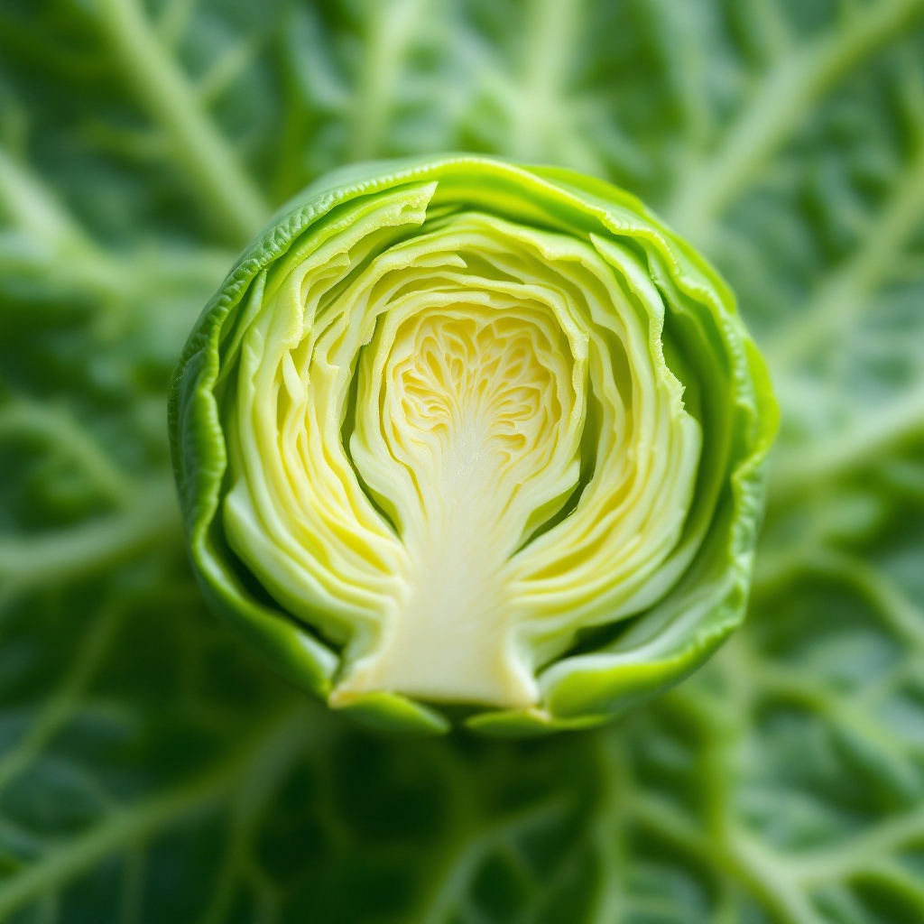 brussel sprout cross-section