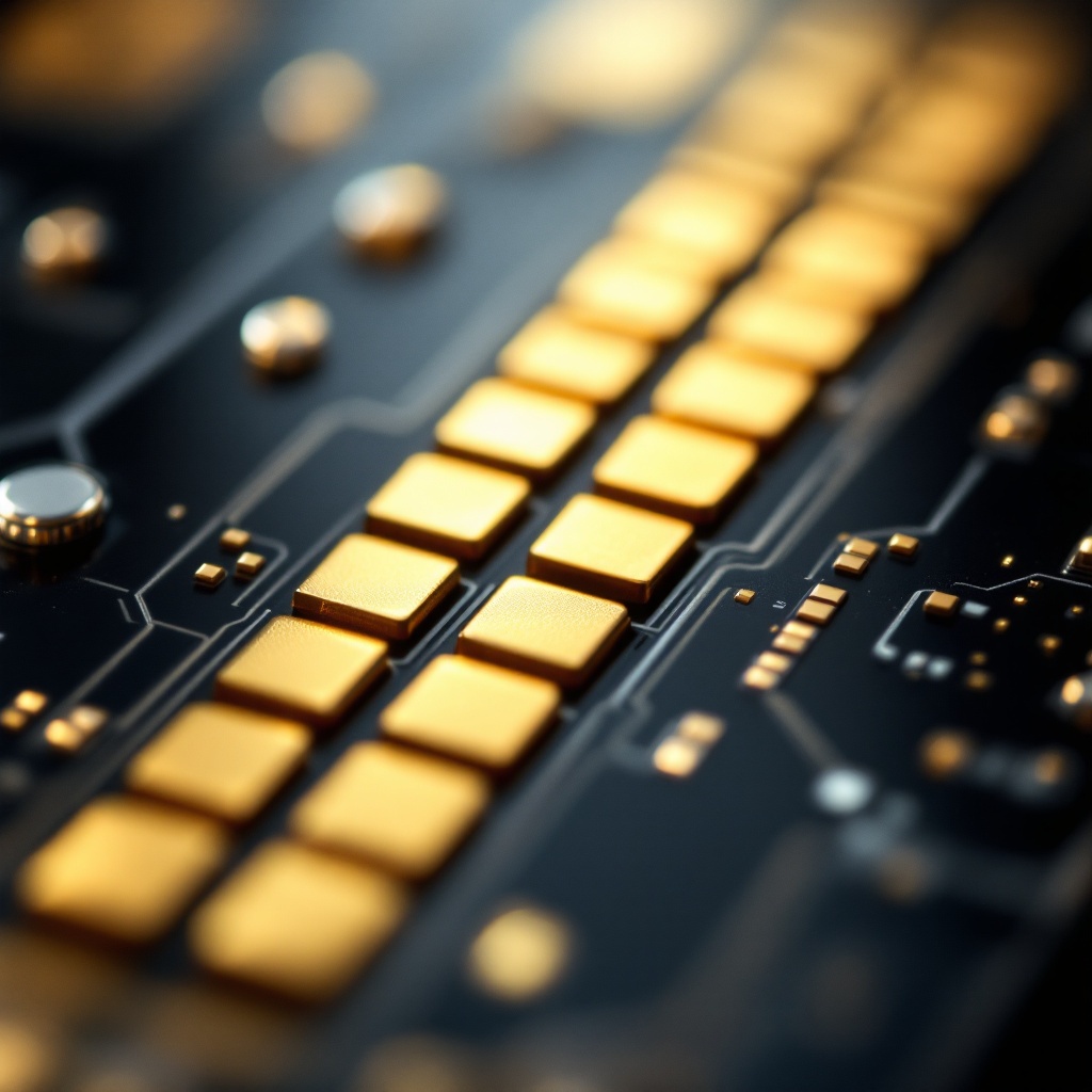 SD card contacts (macro)