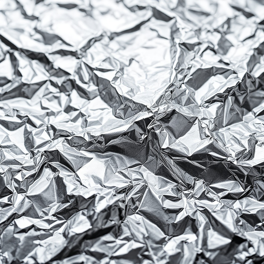 Crumpled aluminium foil