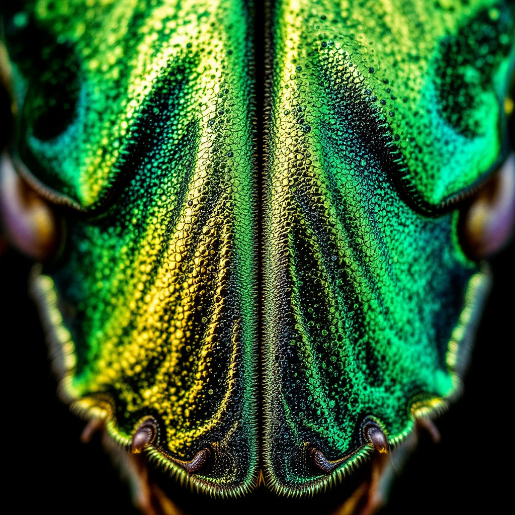 Beetle elytra surface