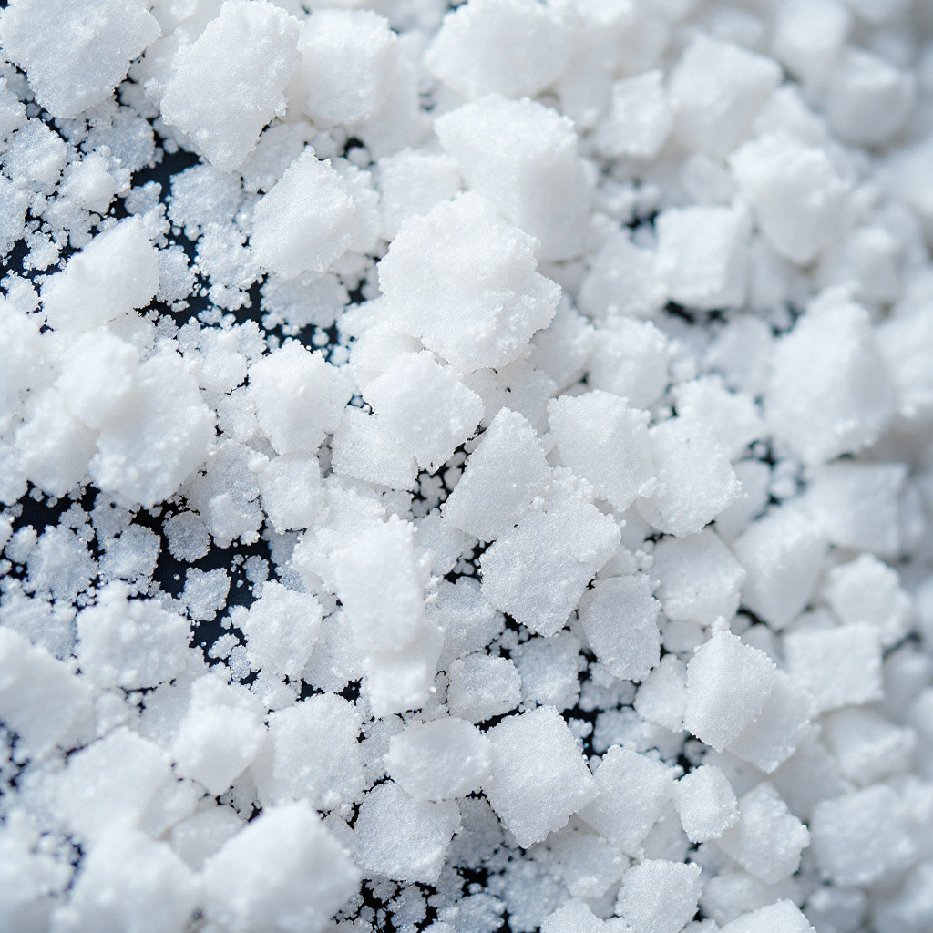 White sugar crystals