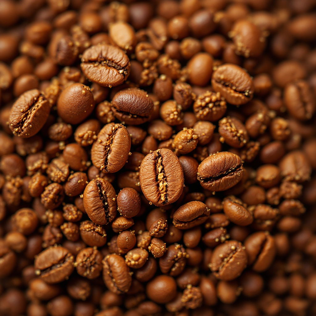Freeze dried coffee granules