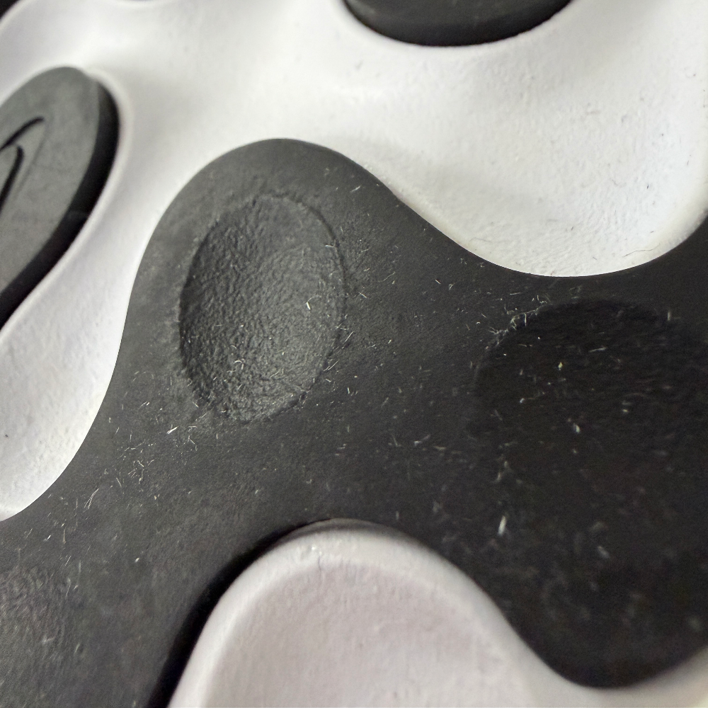 The sole of a Nike shoe
