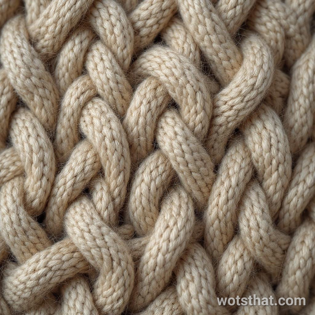 Knitted wool stitch (macro)