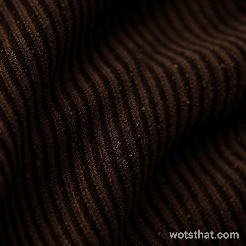 Corduroy wale ridges