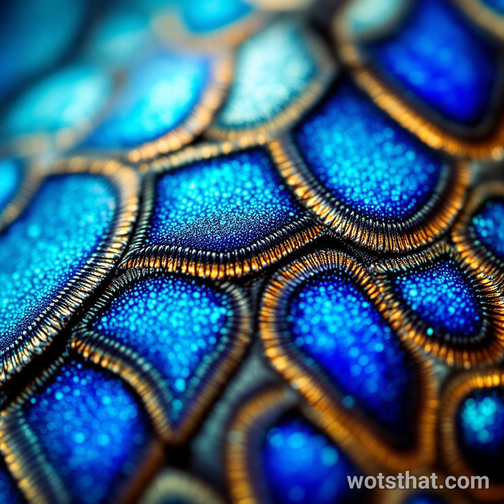 Butterfly wing scales (macro)