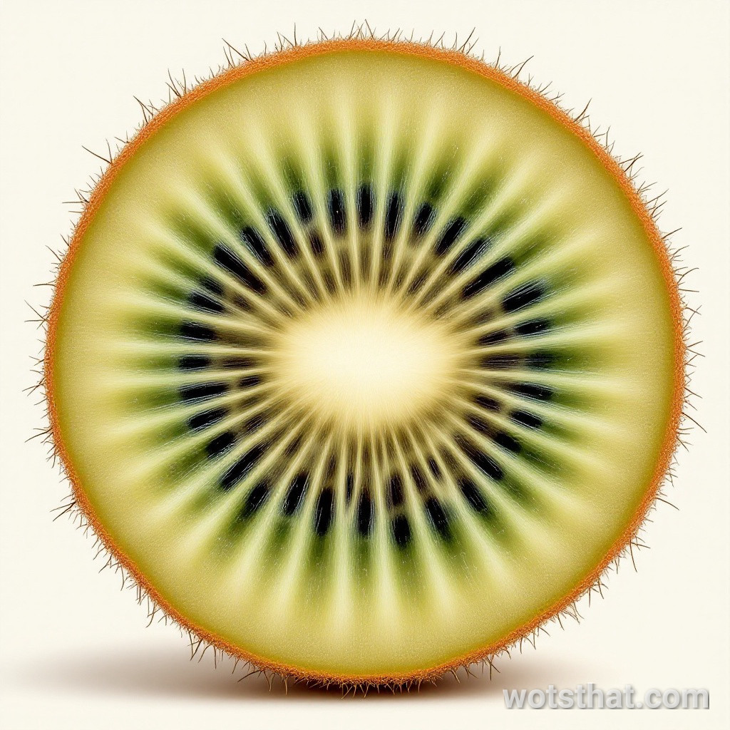 Kiwi fruit stem cross-section
