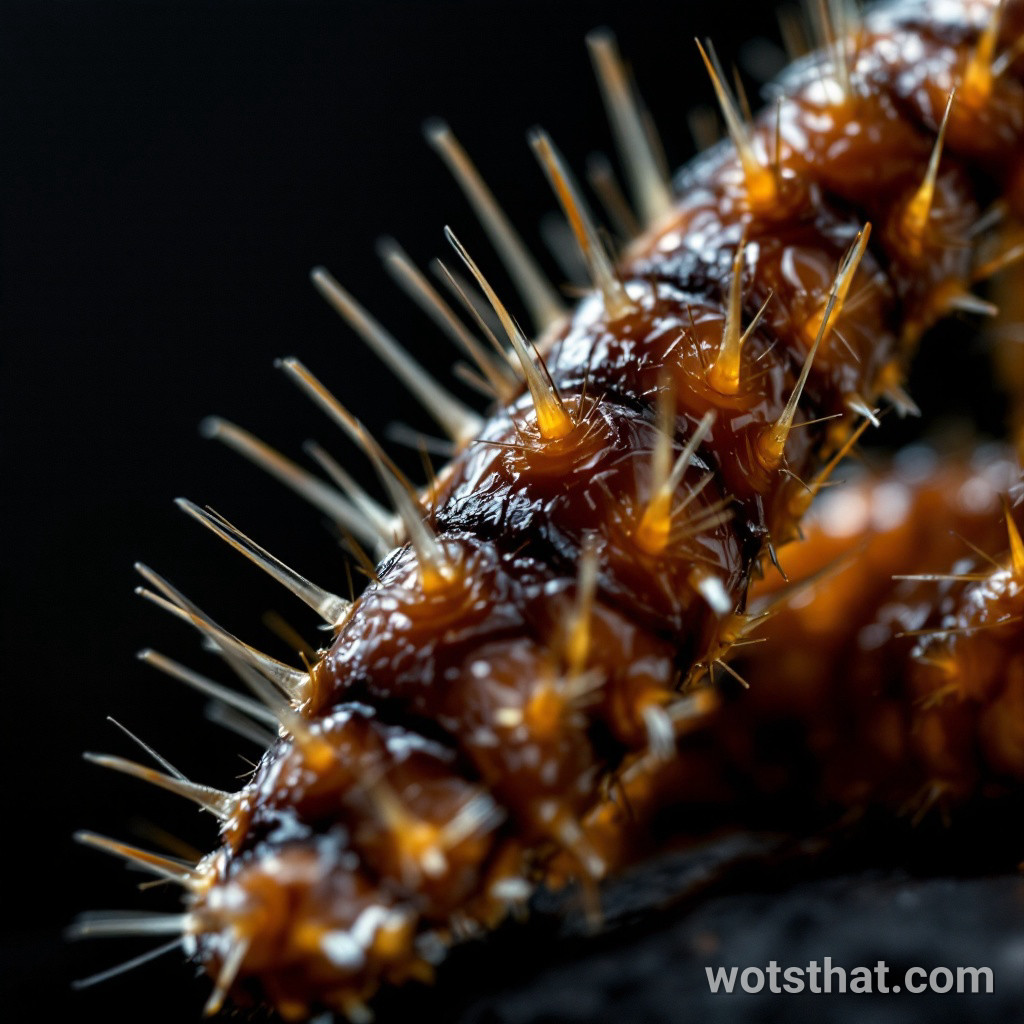 Cricket leg spines (macro)