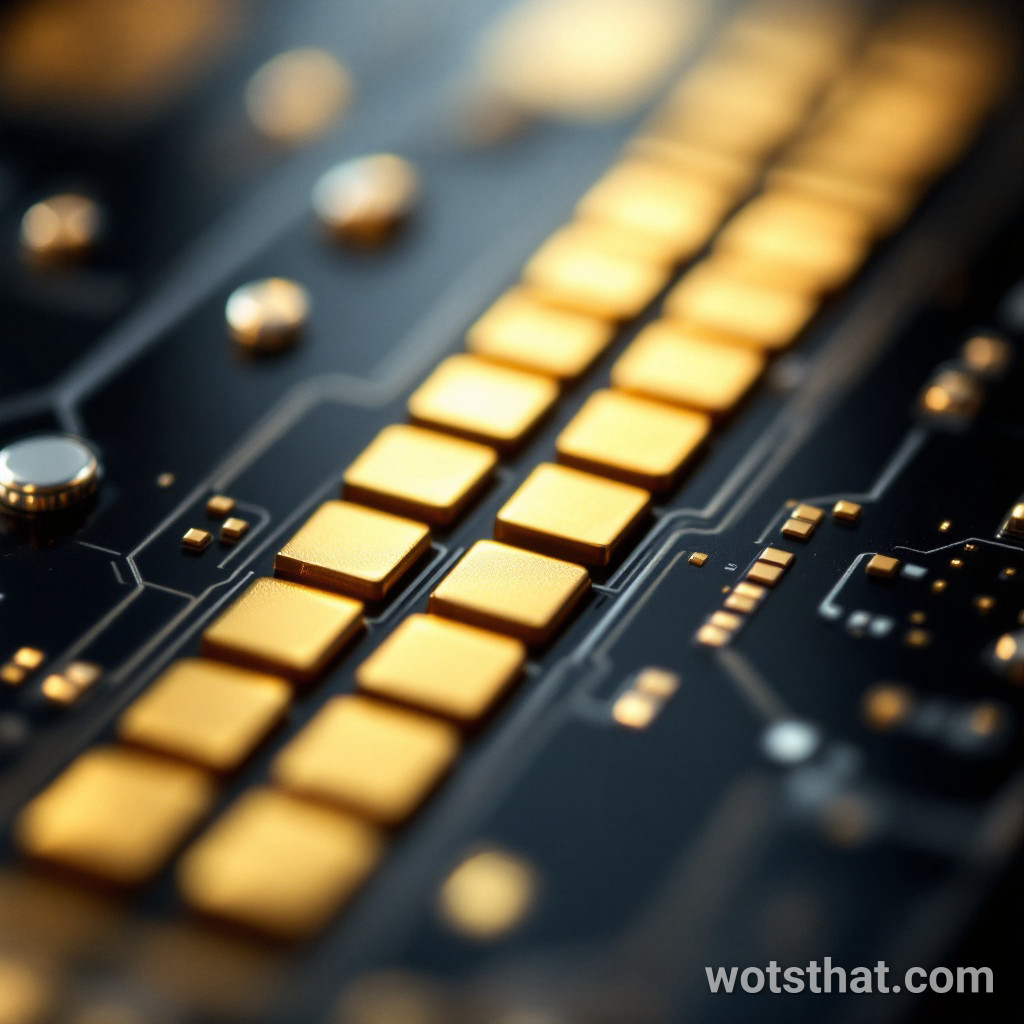 SD card contacts (macro)