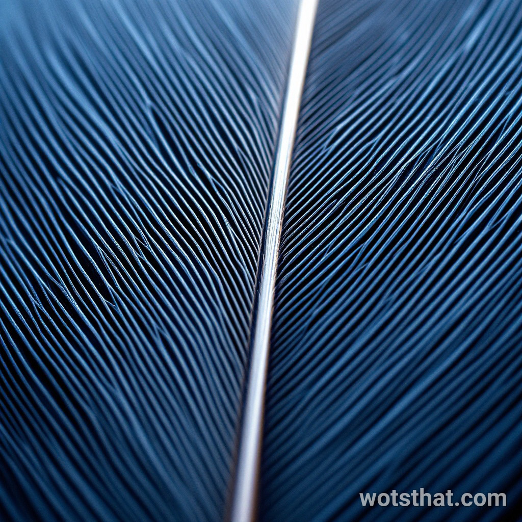 Feather barb structure