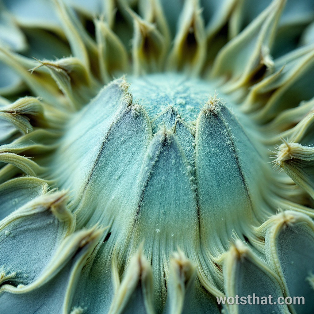 Poppy seed pod surface