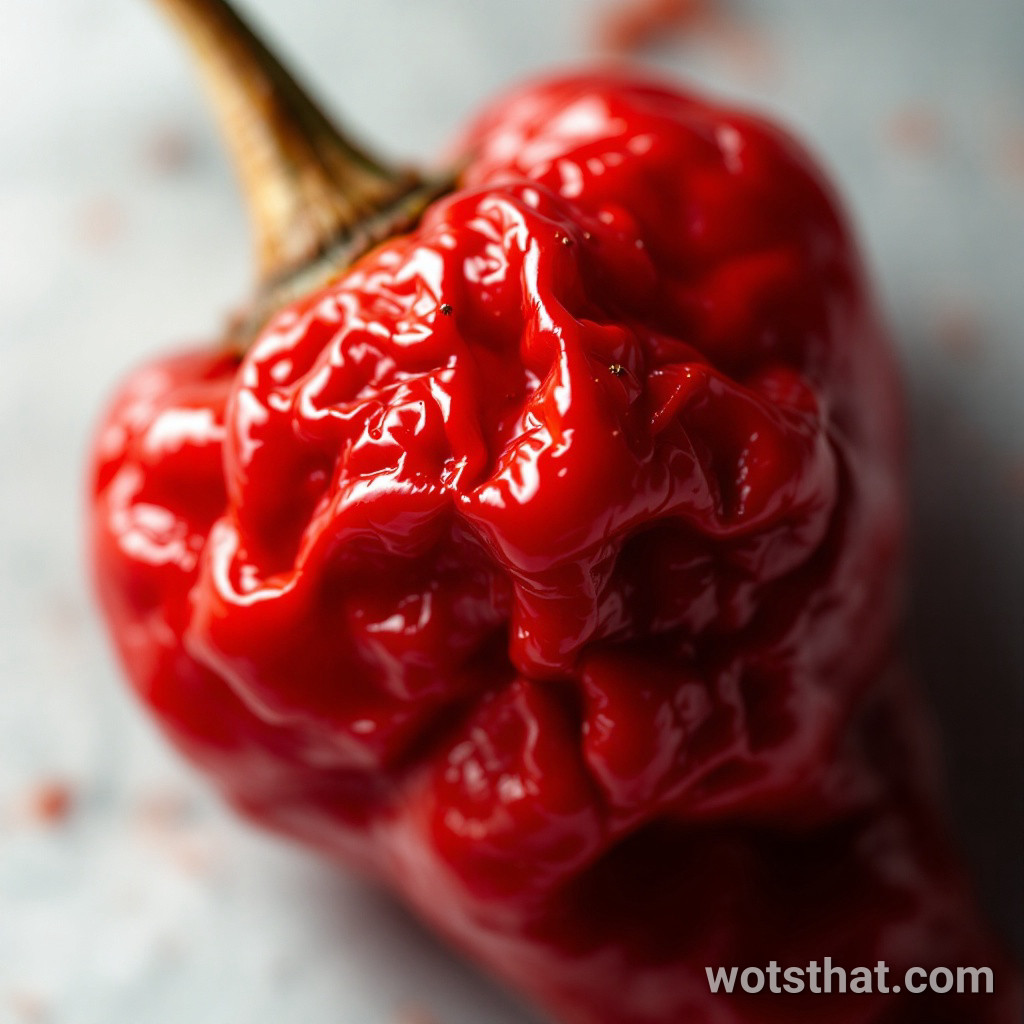 Dried chilli skin (macro)