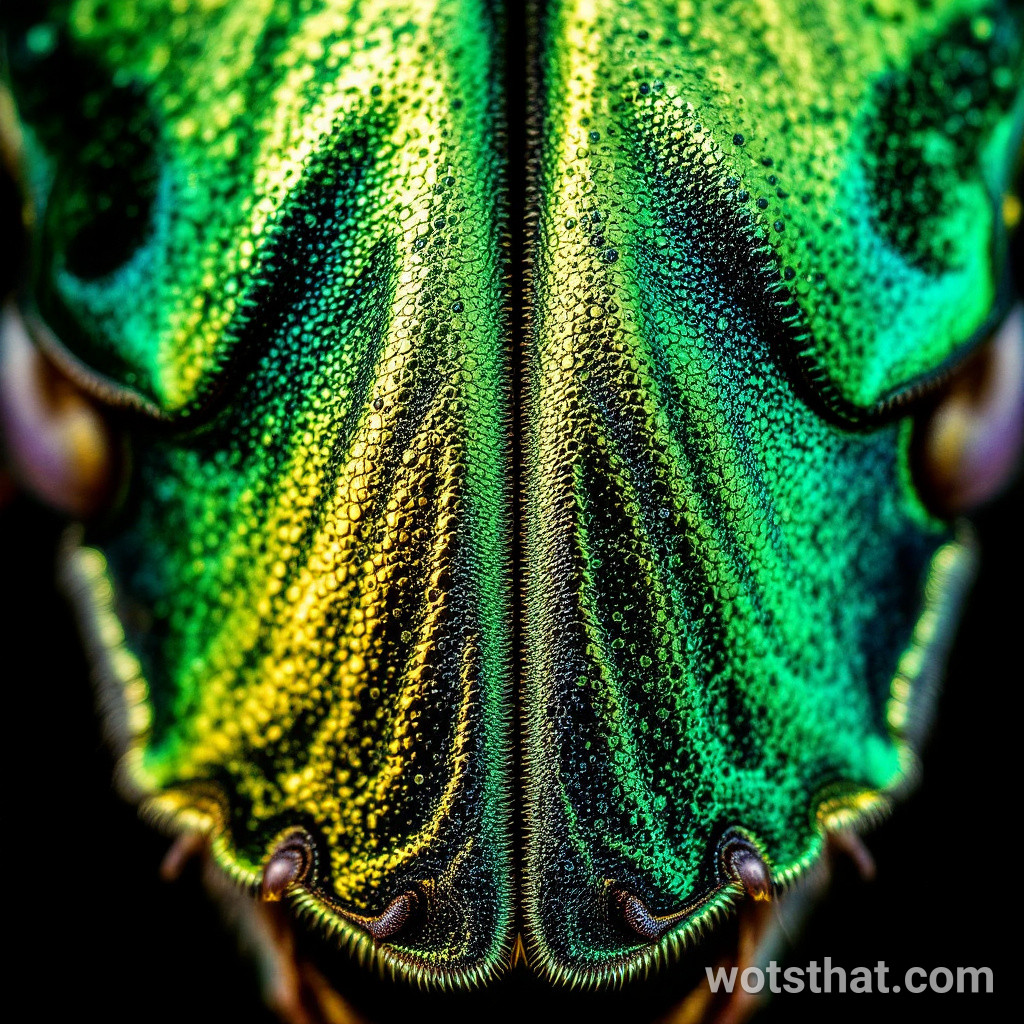 Beetle elytra surface