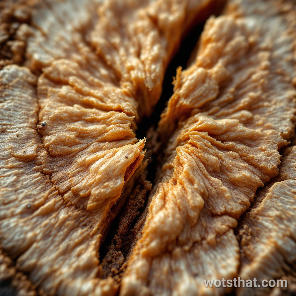 Walnut shell cross-section