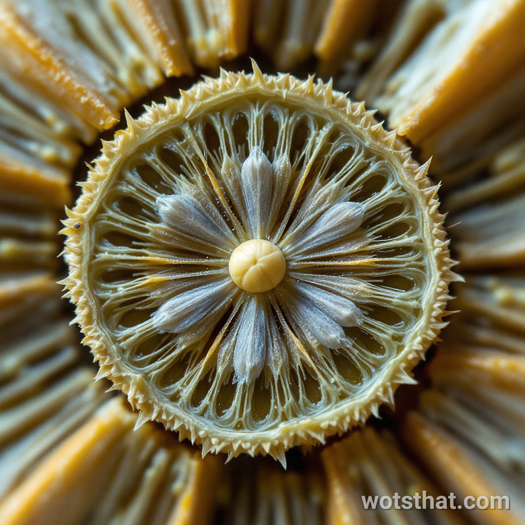 Cardamom pod cross-section