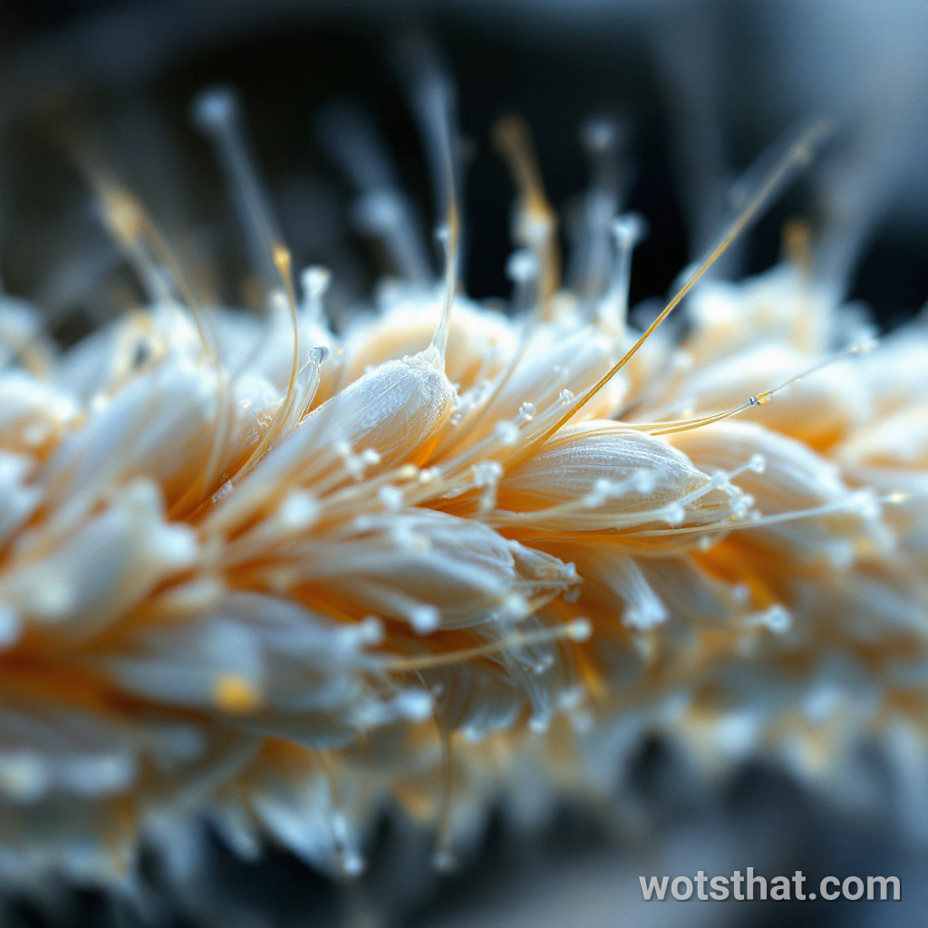 Wheat grain surface