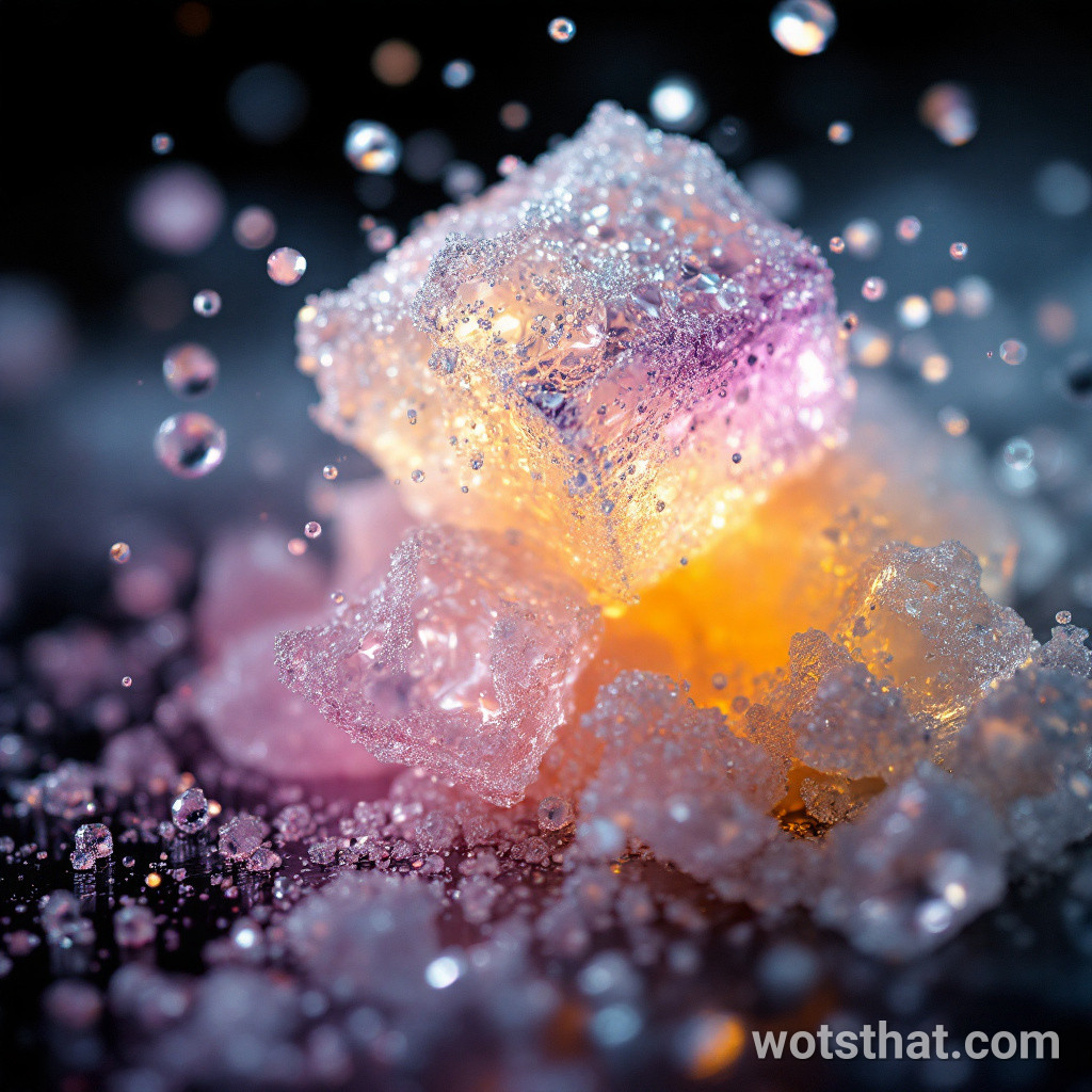 Popping candy crystals