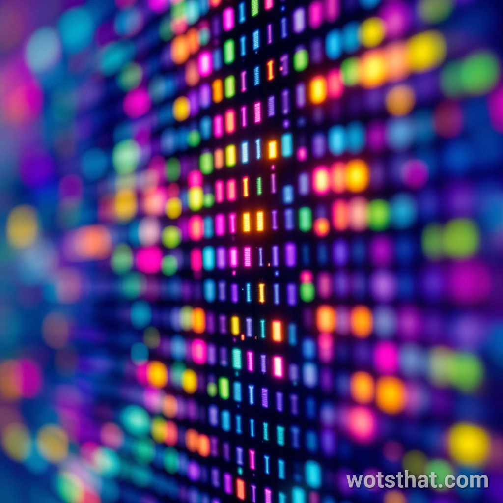 LCD screen pixels (macro)