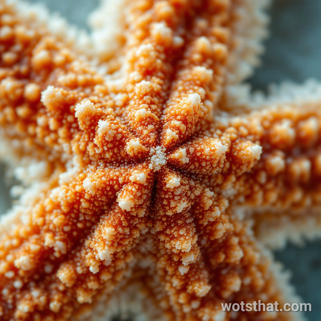Dried starfish surface texture