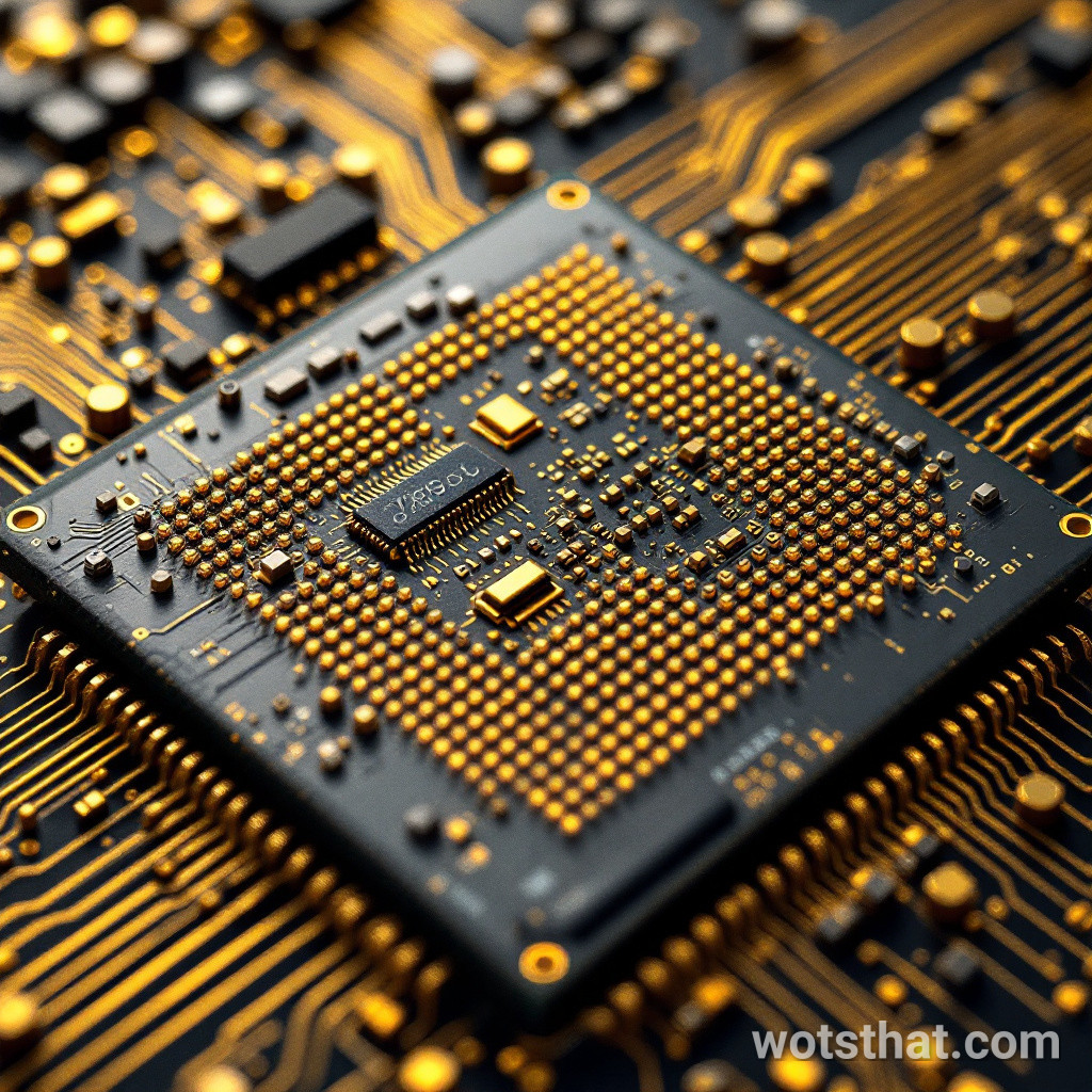 CPU chip surface (macro)