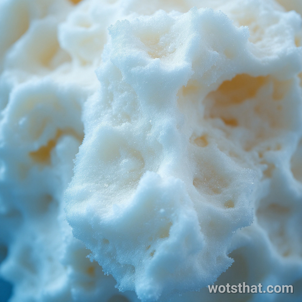 Frozen ice cream surface