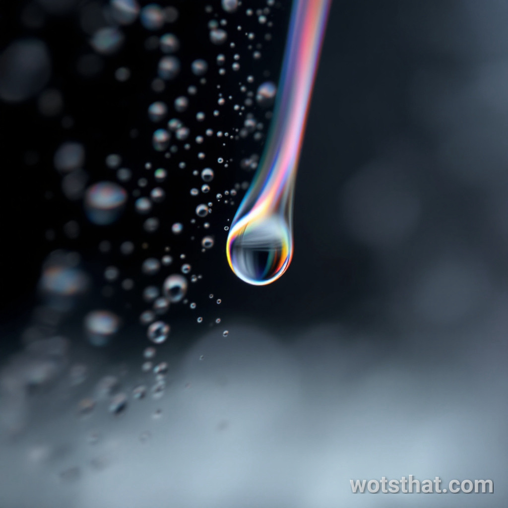 Water droplet on glass