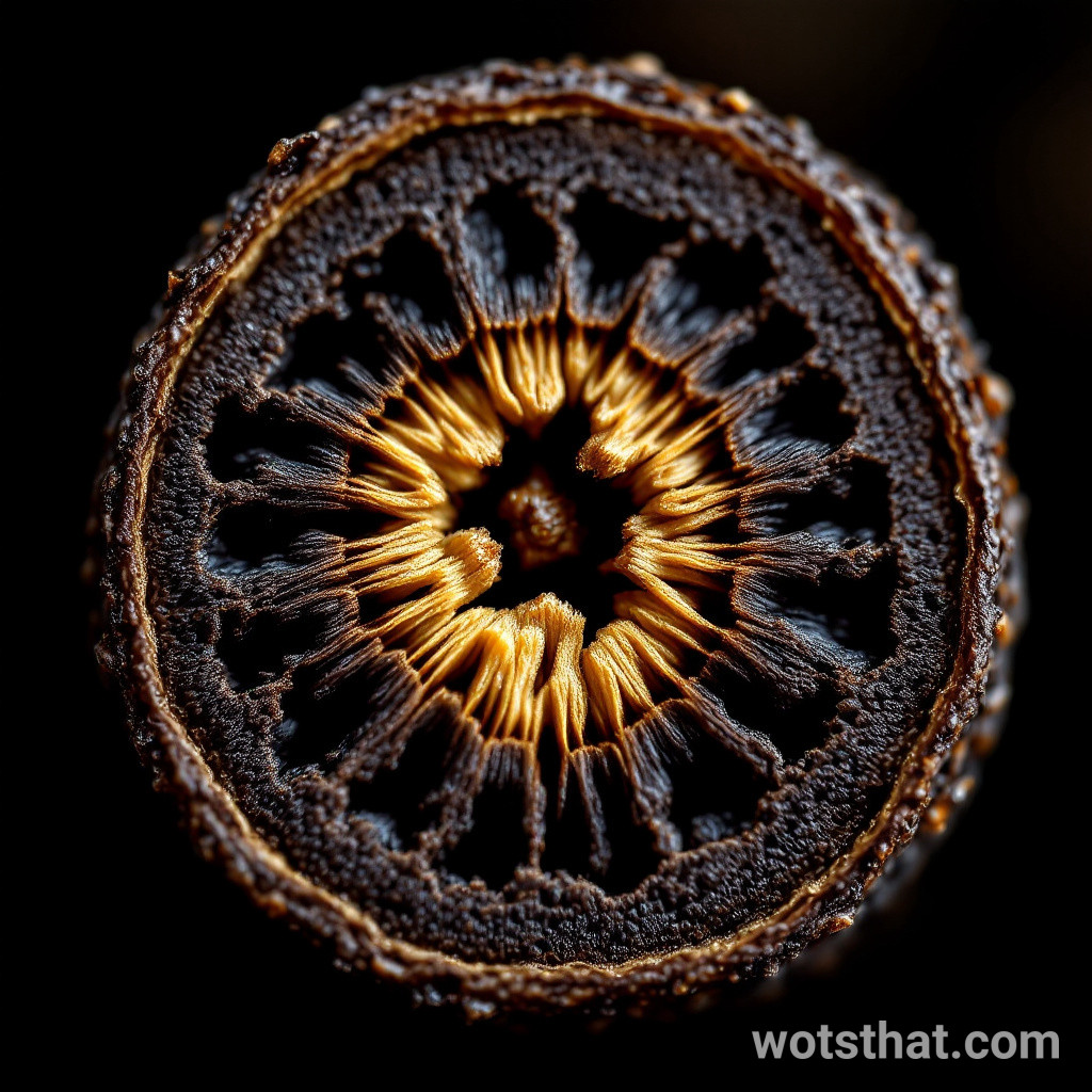 Black peppercorn cross section
