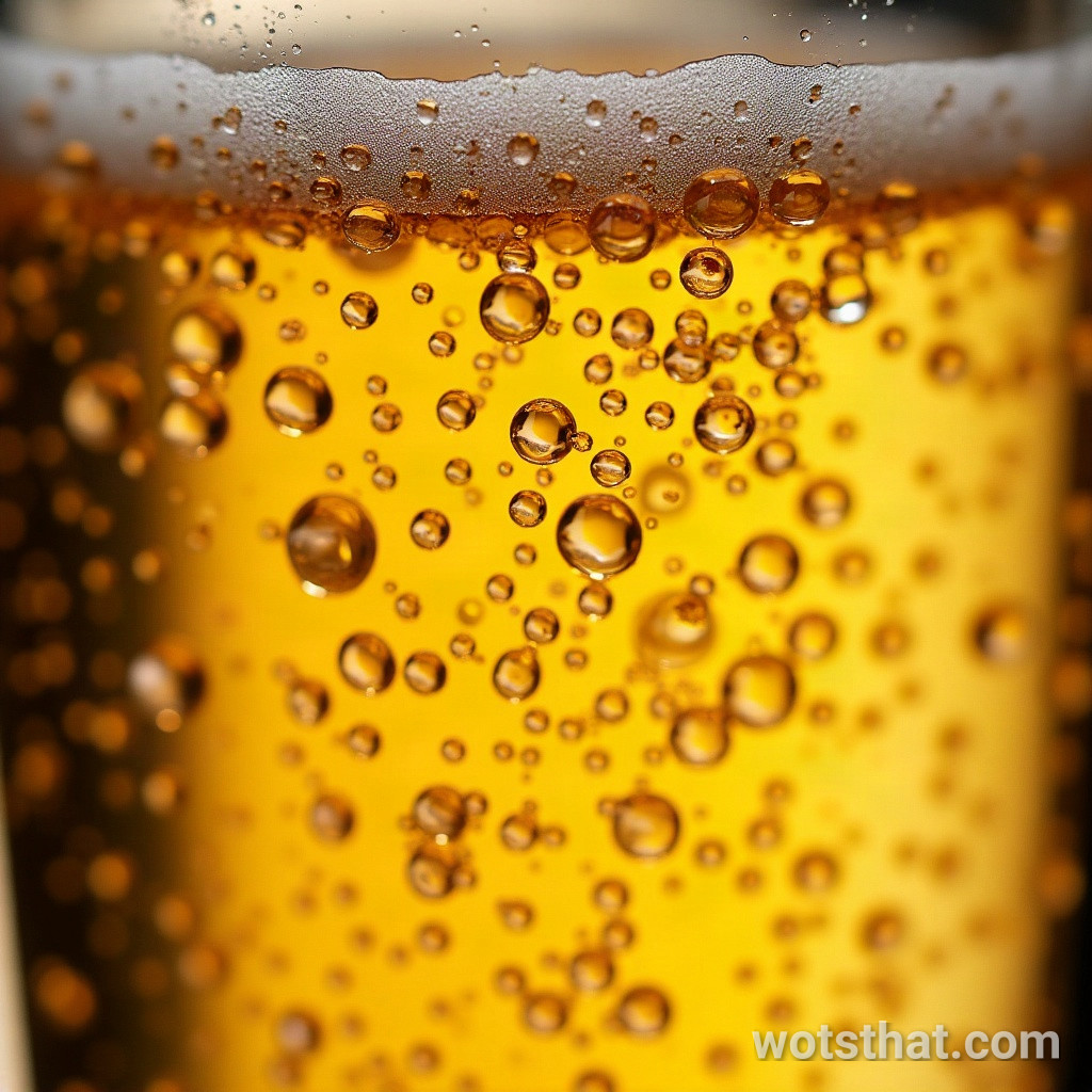 Champagne bubbles rising (macro)