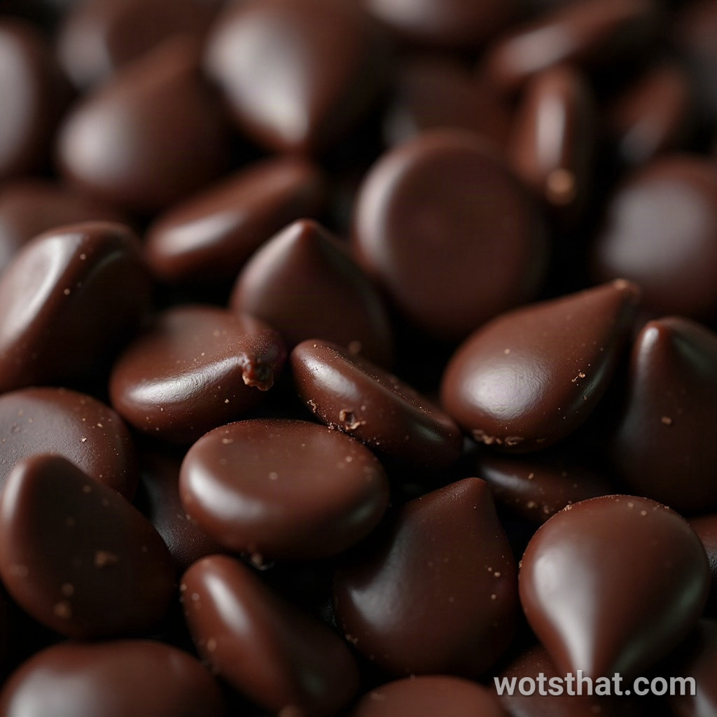 Chocolate chip texture (macro)