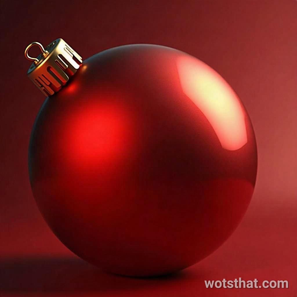 Christmas ornament glass surface (macro)