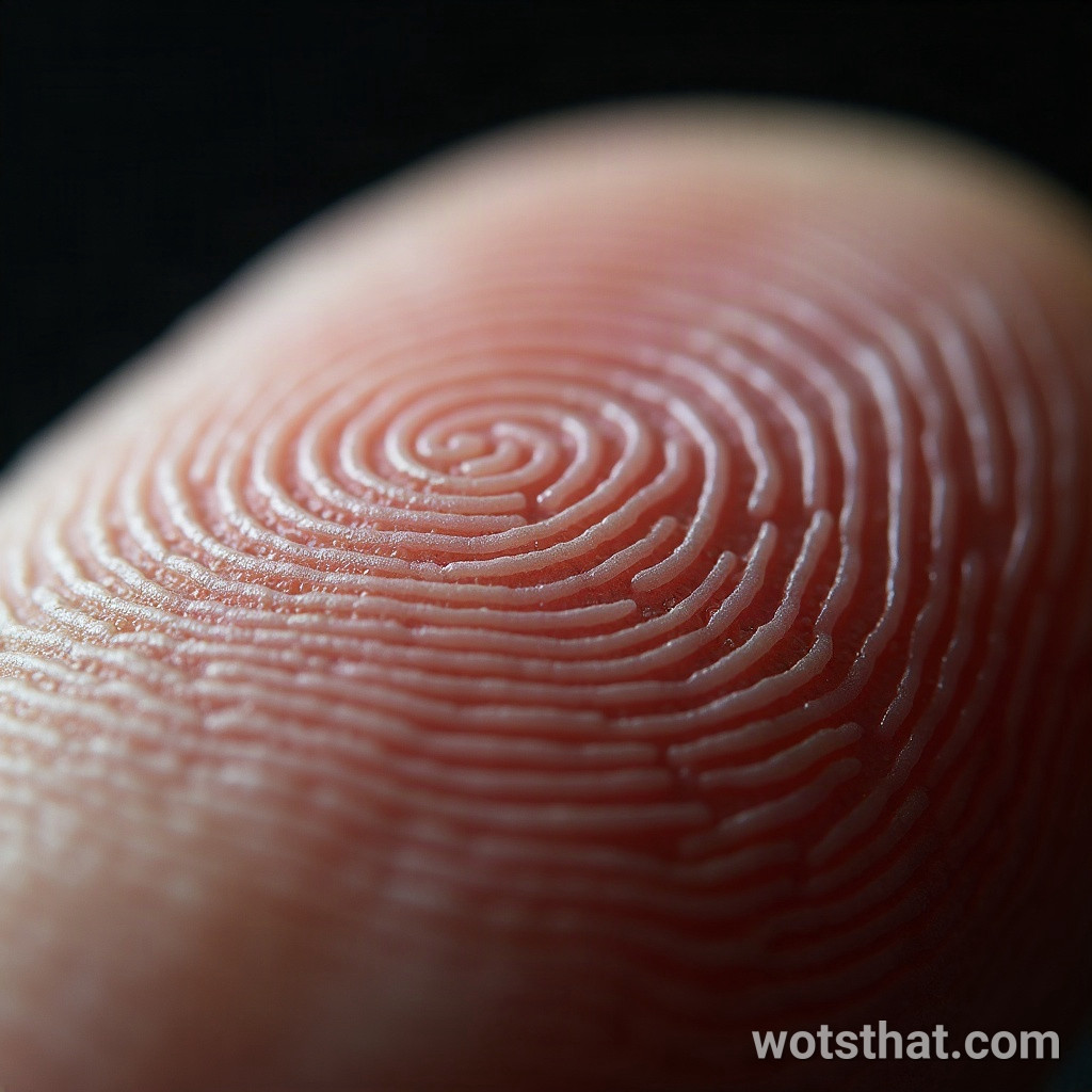 Fingerprint ridge pattern (macro)