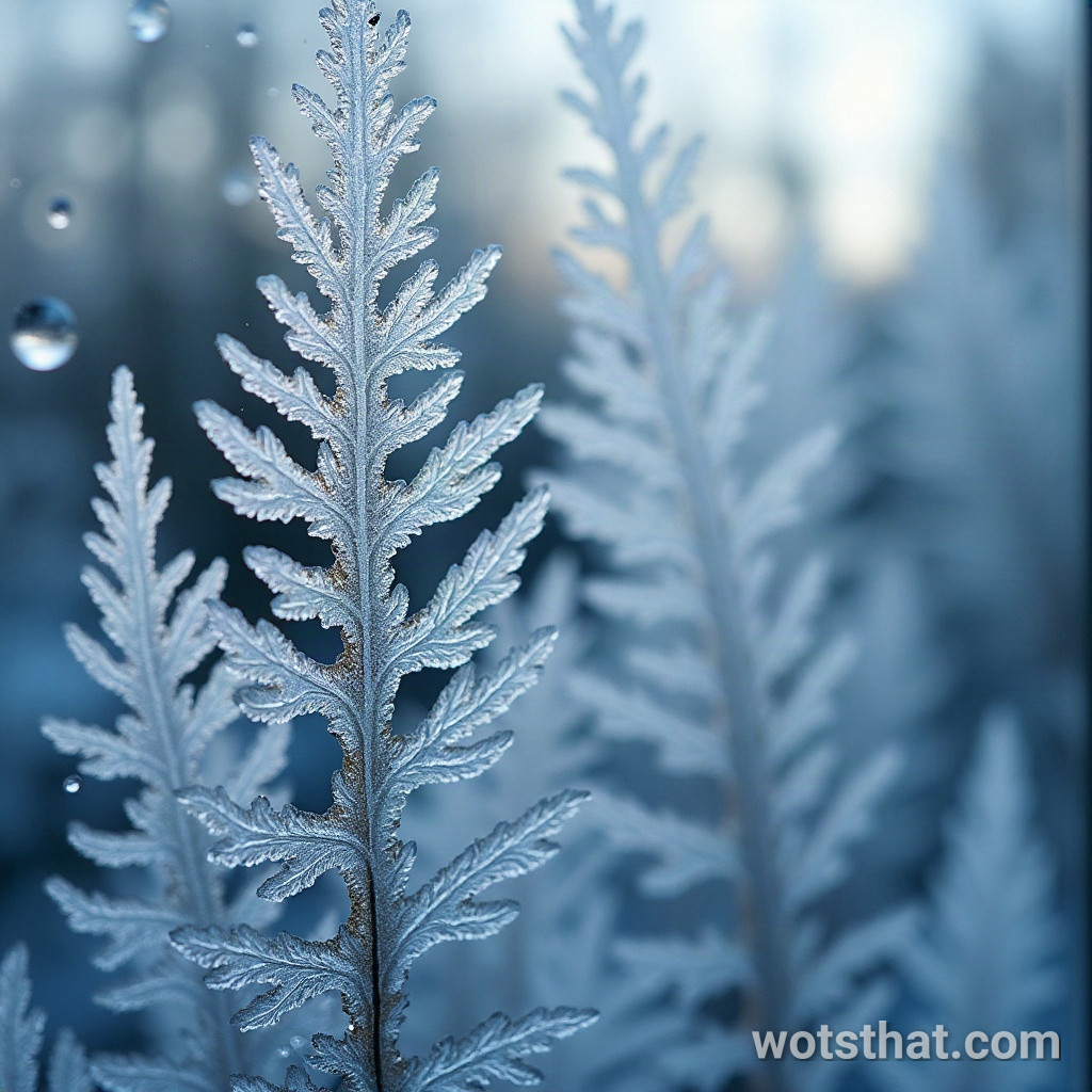 Frost crystal pattern (macro)