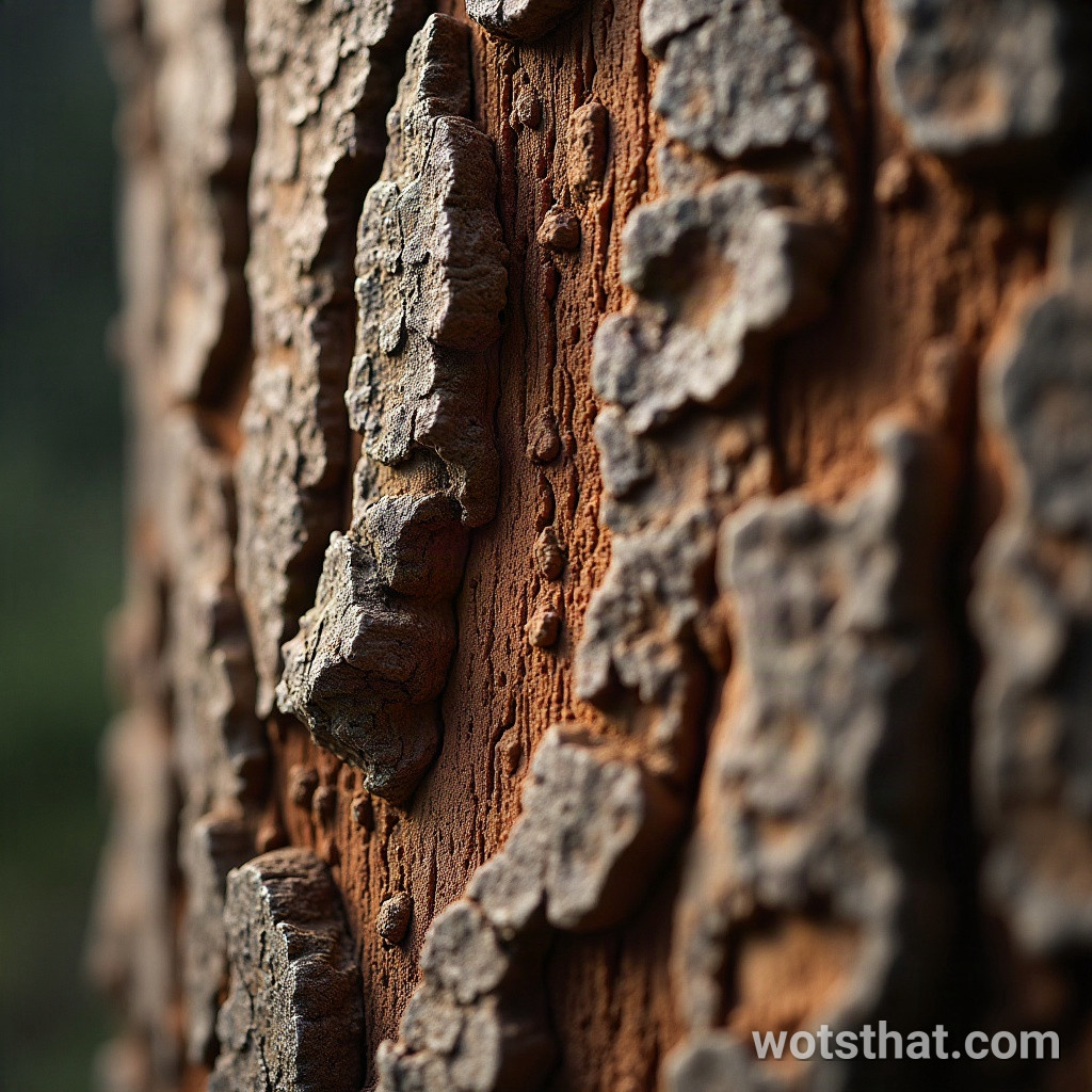 Log wood bark texture (macro)