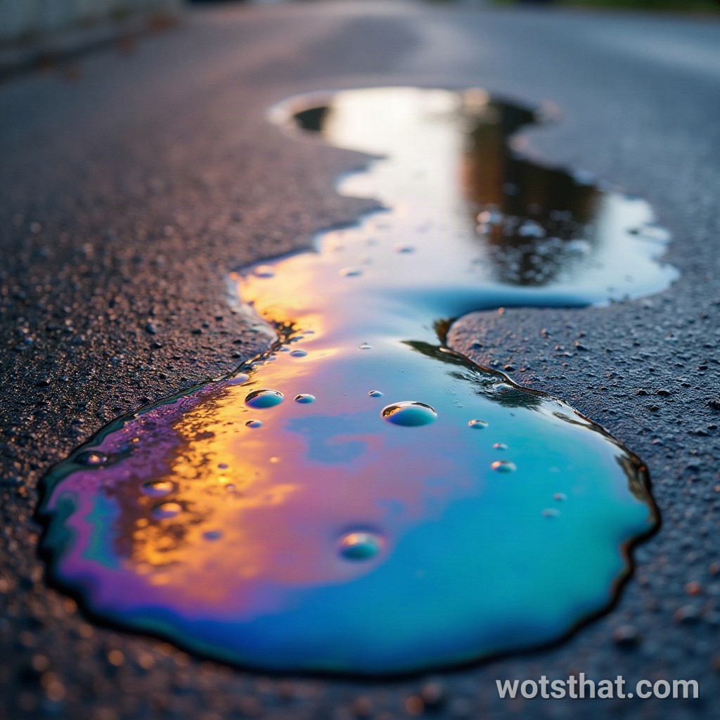Rainbow oil slick texture (macro)