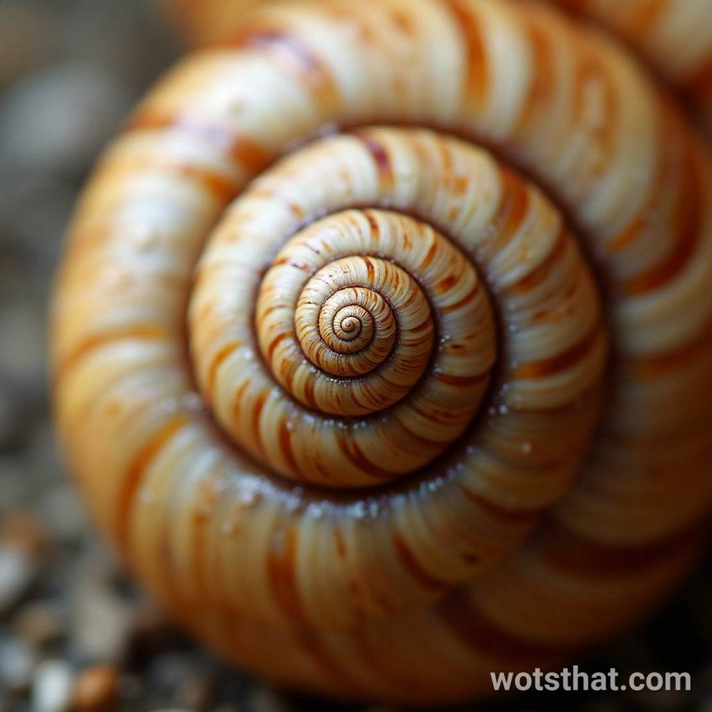 Snail shell spiral (macro)