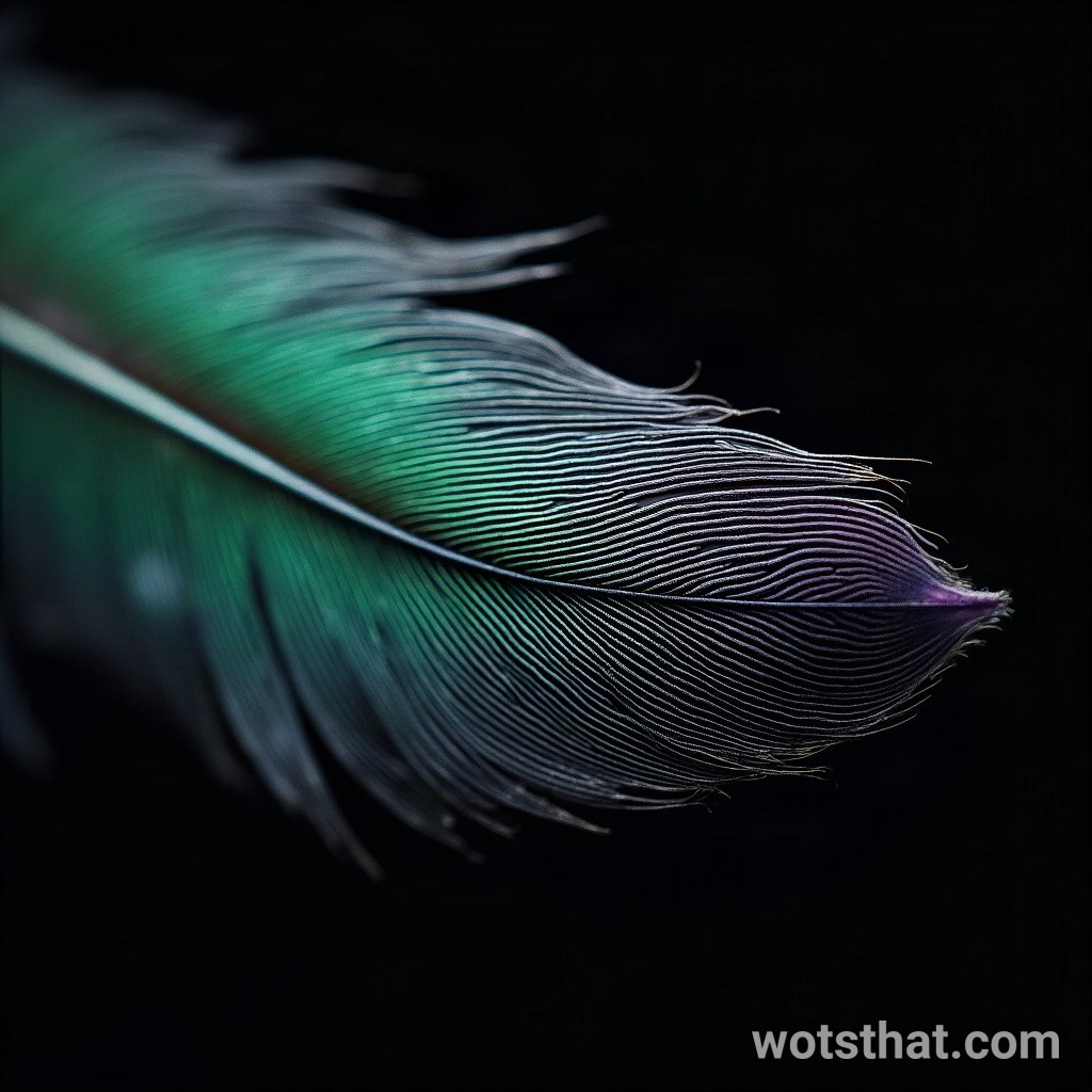 Starling feather iridescence (macro)