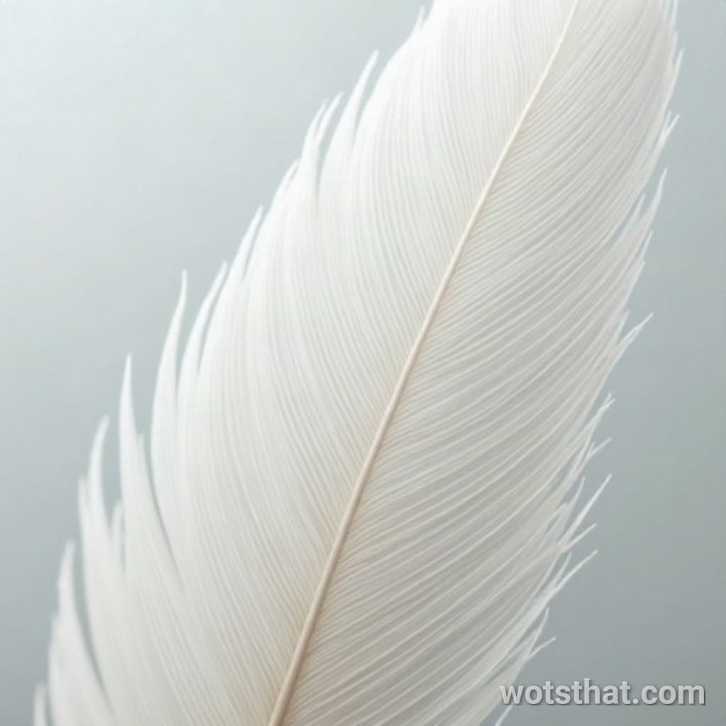 White feather texture (macro)
