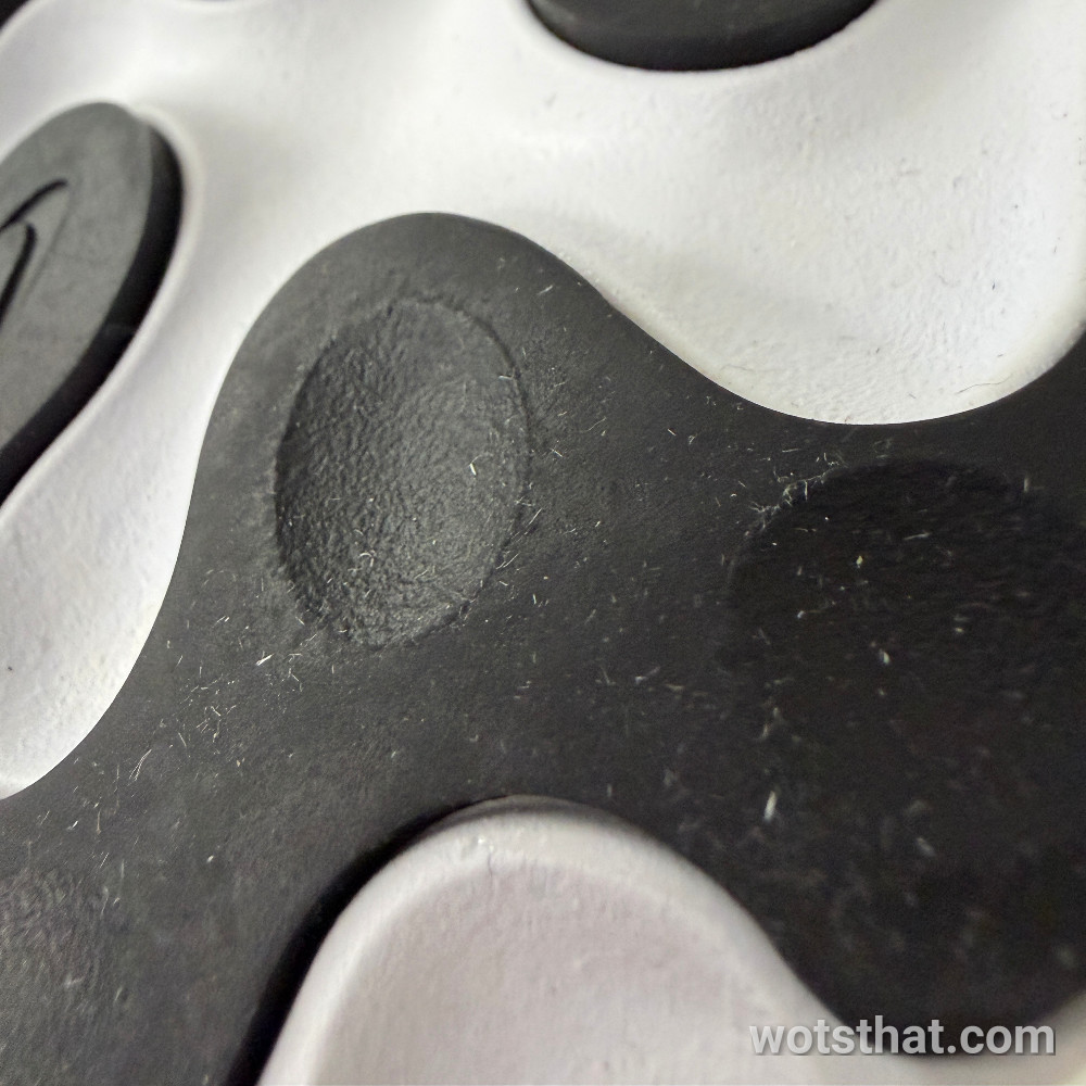 The sole of a Nike shoe