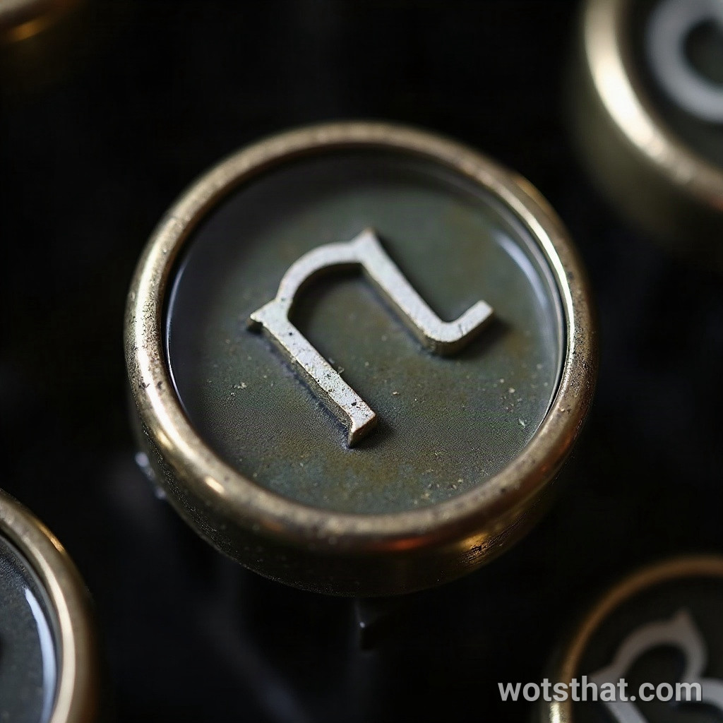 Vintage typewriter key texture (macro)